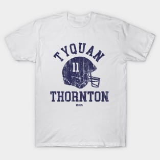 Tyquan Thornton New England Helmet Font T-Shirt